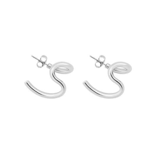Bandhu Loop Earrings - Silver