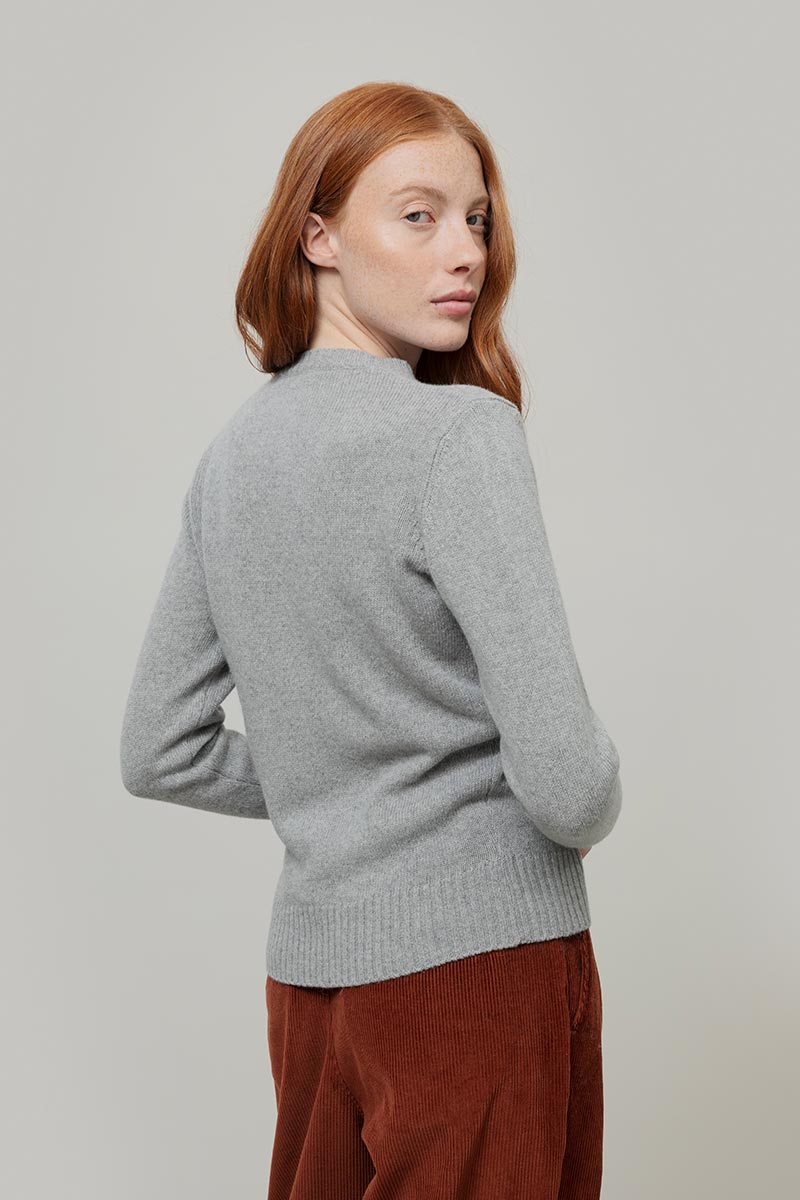 Laura Wool Sweater - Grey Calce