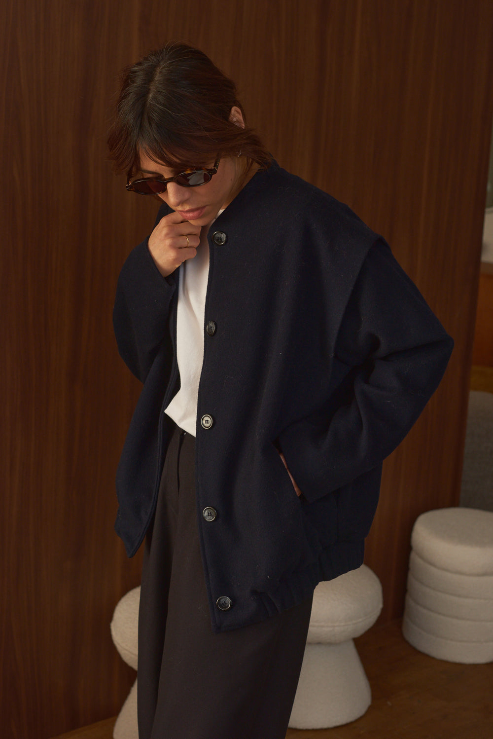 LAST ONE in S - EPhilo Coat - Navy
