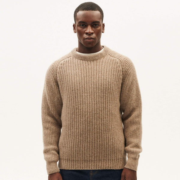 Neo Wool Jumper - Brown Melange