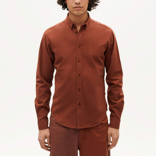 LAST ONE in S - Ant Microchecks Shirt - Brown