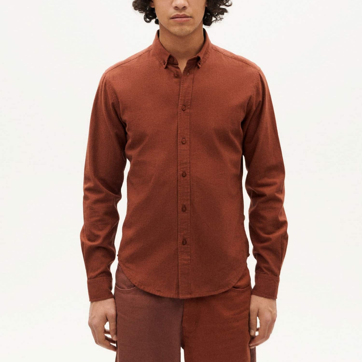 Ant Microchecks Shirt - Brown