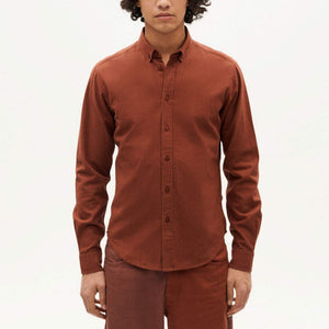 Ant Microchecks Shirt - Brown