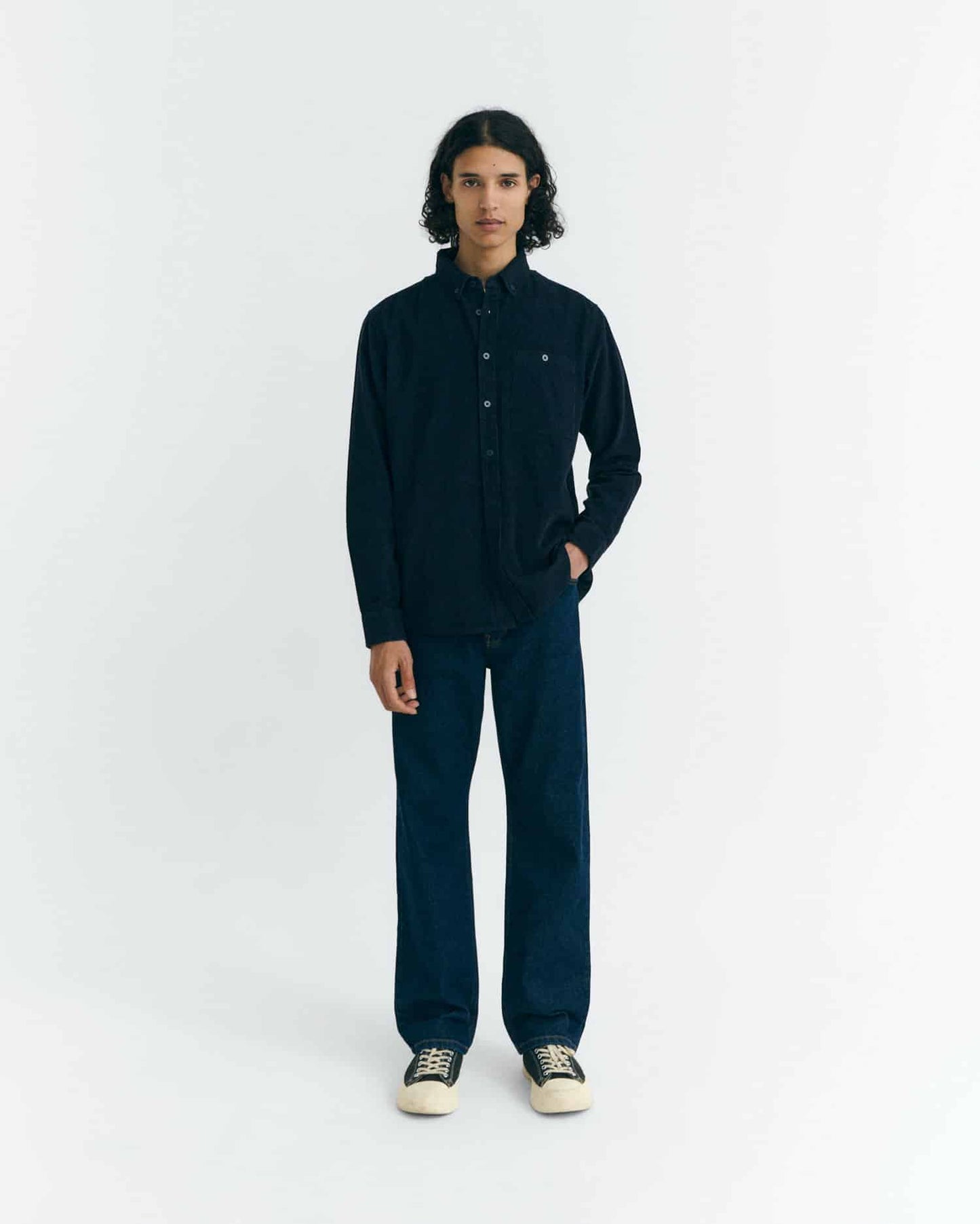 Anto Corduroy Shirt - Navy