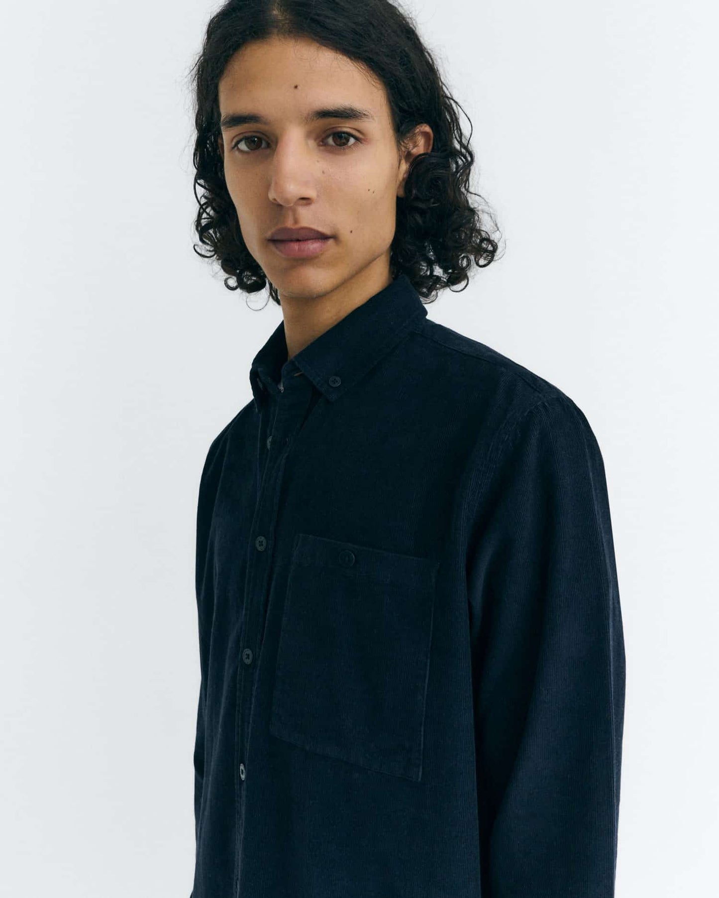 Anto Corduroy Shirt - Navy