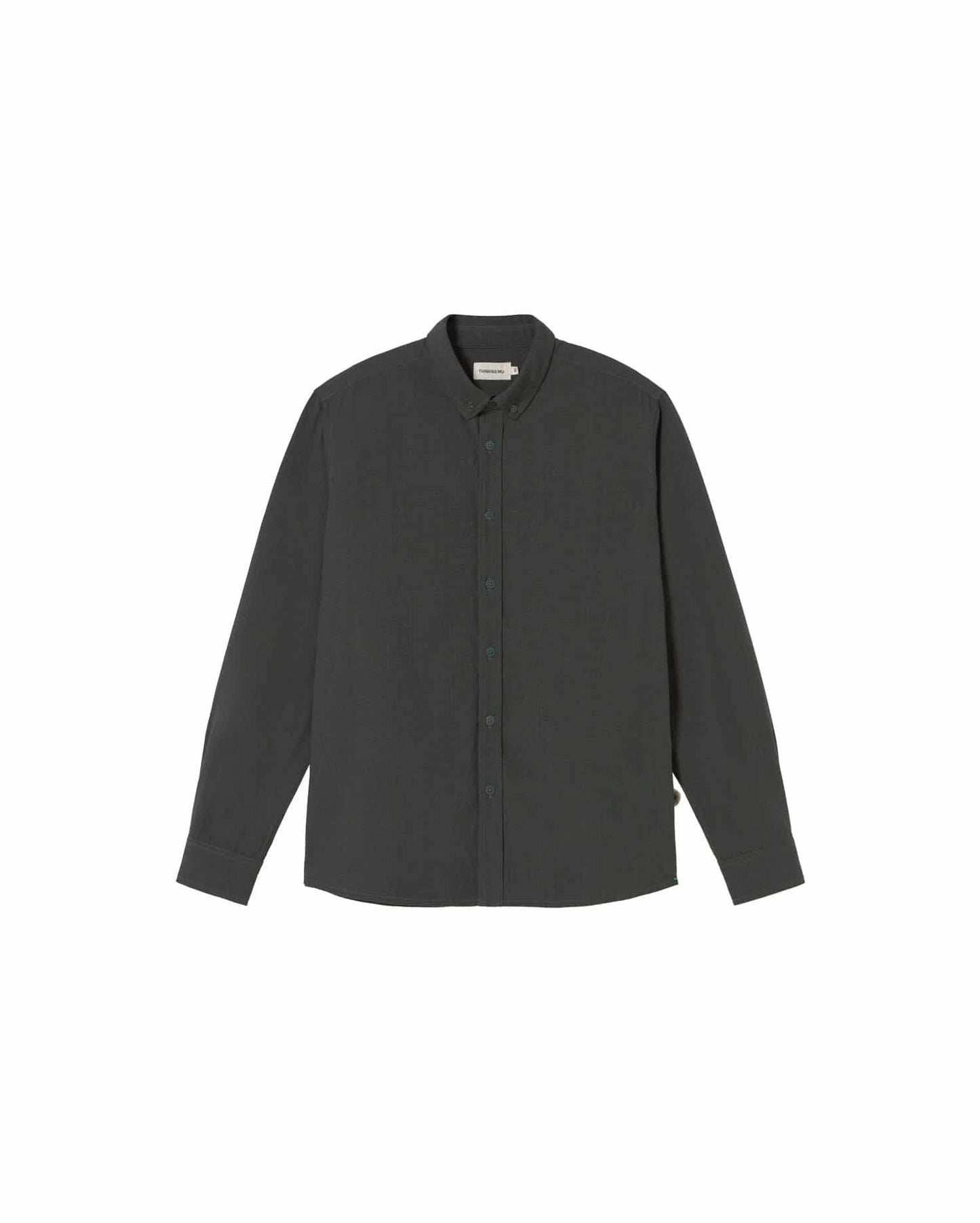LAST ONE in L - Anto Microchecks Shirt - Eucalyptus