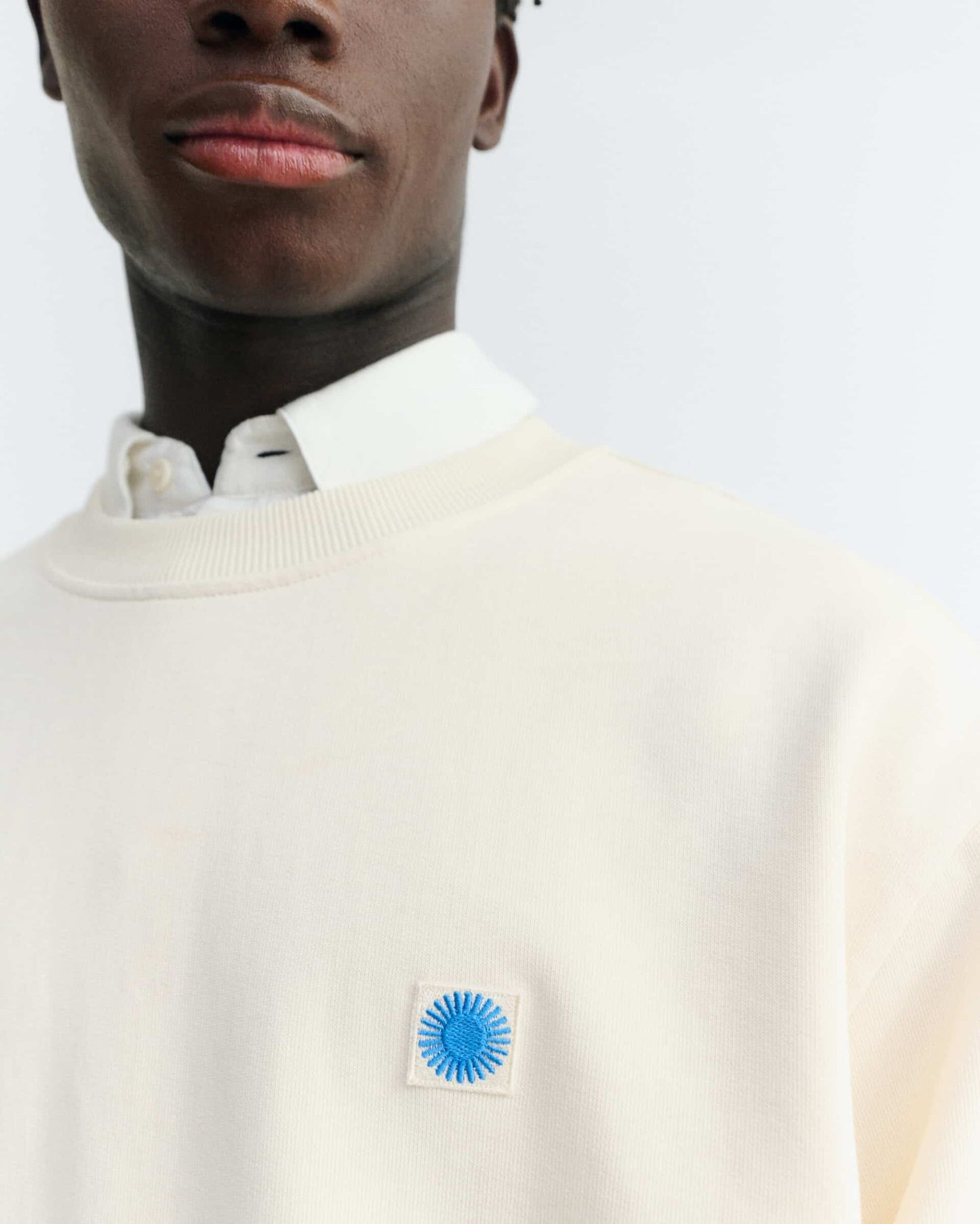 Leon Sol Sweater - Contrast Pannacotta