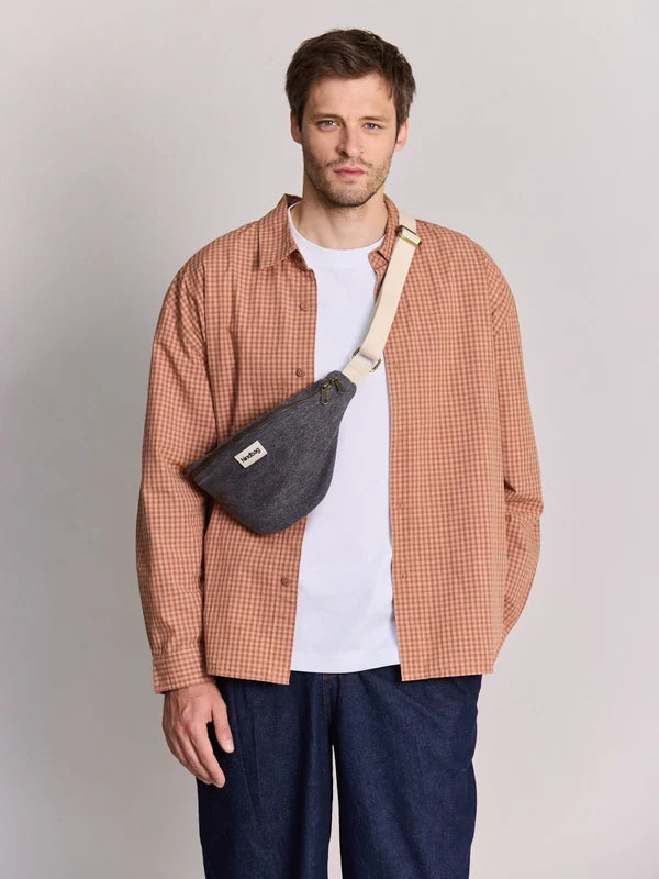 Hindbag Olivia Banana bag - Grey Denim