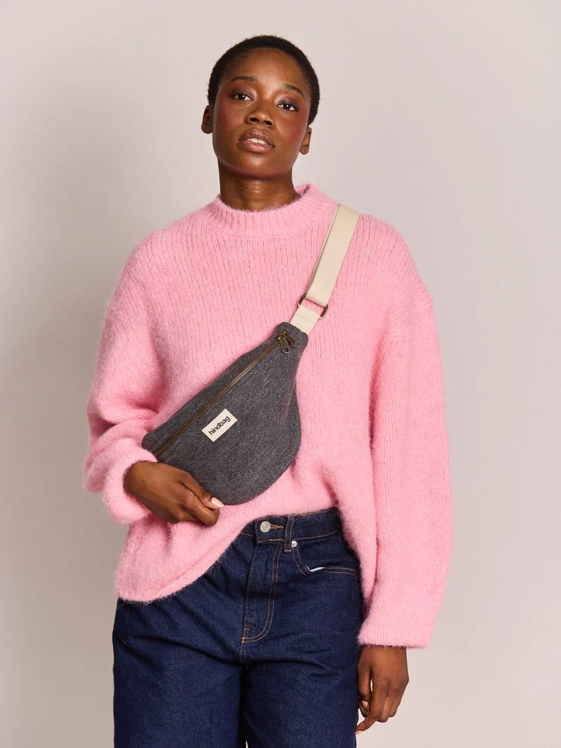 Hindbag Olivia Banana bag - Grey Denim
