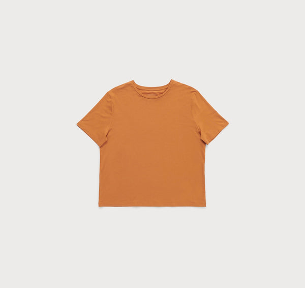 Soft Touch Boxy Tee - Ocher