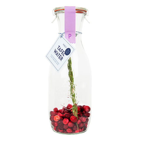 Pineut Table Water Carafe - Cranberry, Cherry and Rosemary