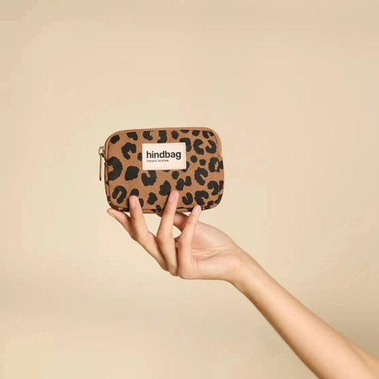 Hindbag Lili Coin Purse - Leopard Cannelle