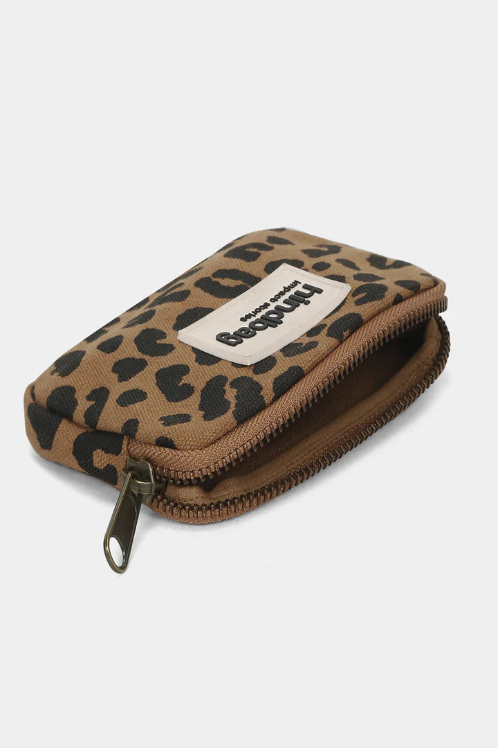 Hindbag Lili Coin Purse - Leopard Cannelle