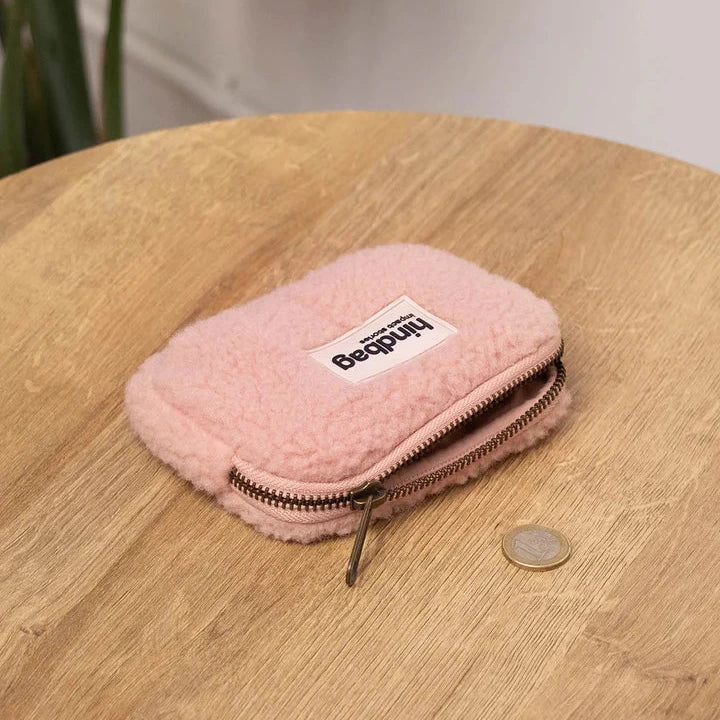 Hindbag Lili Coin Purse - Teddy Powder Pink