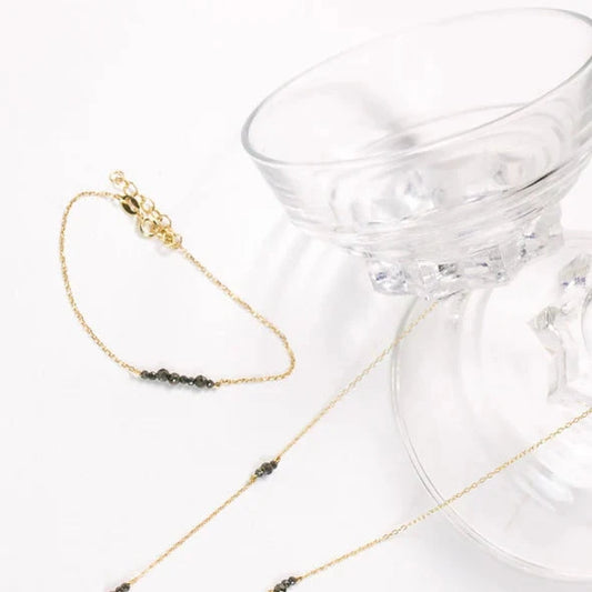 Pyrite Beads Bracelet