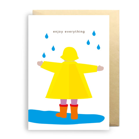 Not The Girl Greeting Card - Enjoy Everything