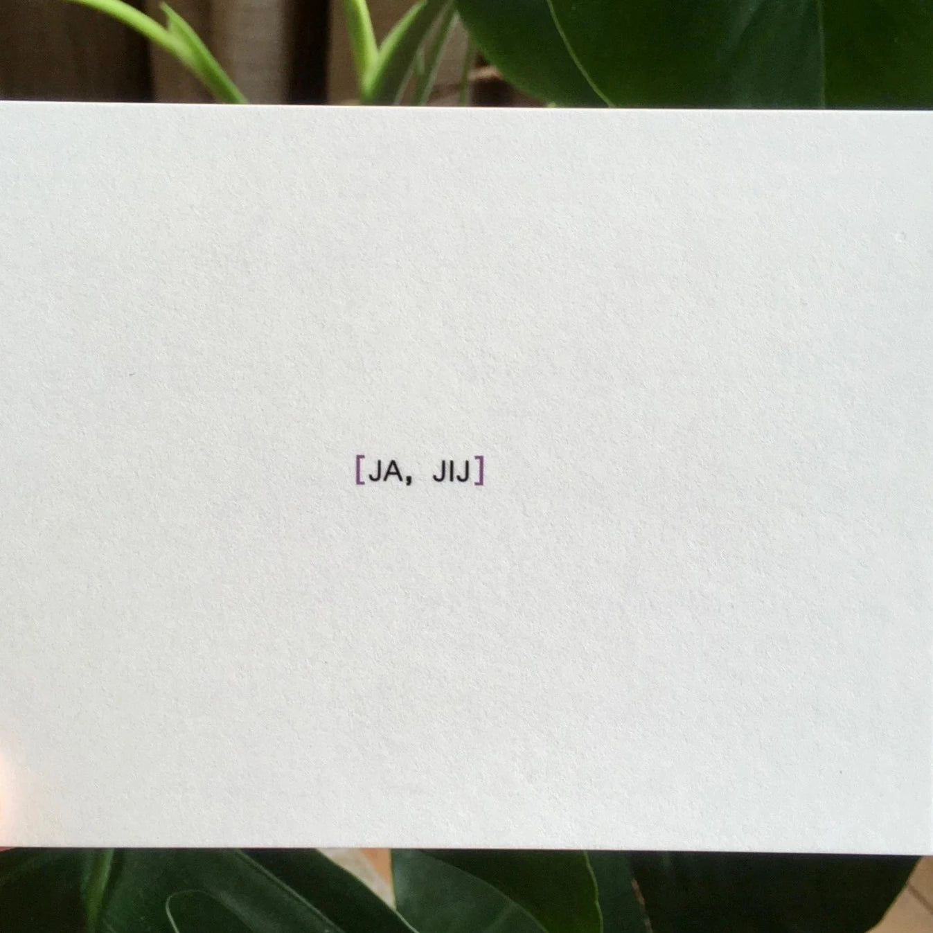 Ruth Van de steene Card #46- Ja Jij