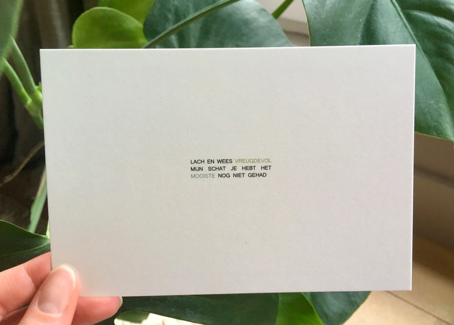 Ruth Van de steene Card #5 - Lach/Vreugdevol