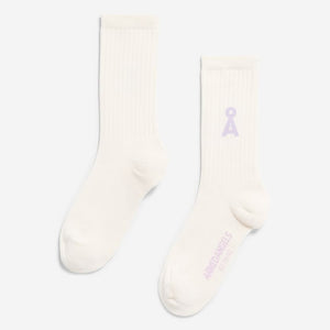 Saamus Bold Socks - Oatmilk / Lavender Light