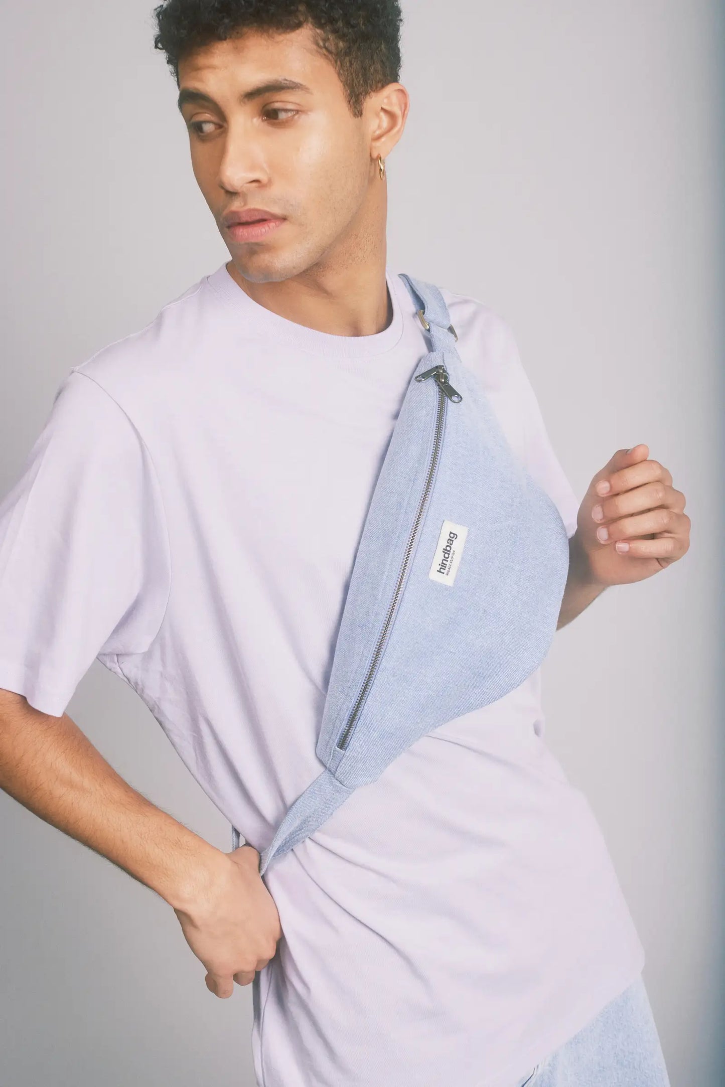 Hindbag Sasha Banana Bag L - Denim Blue