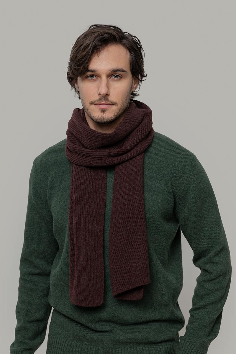 Rifo Recycled Cashmere Scarf Federico -  Coffee Brown