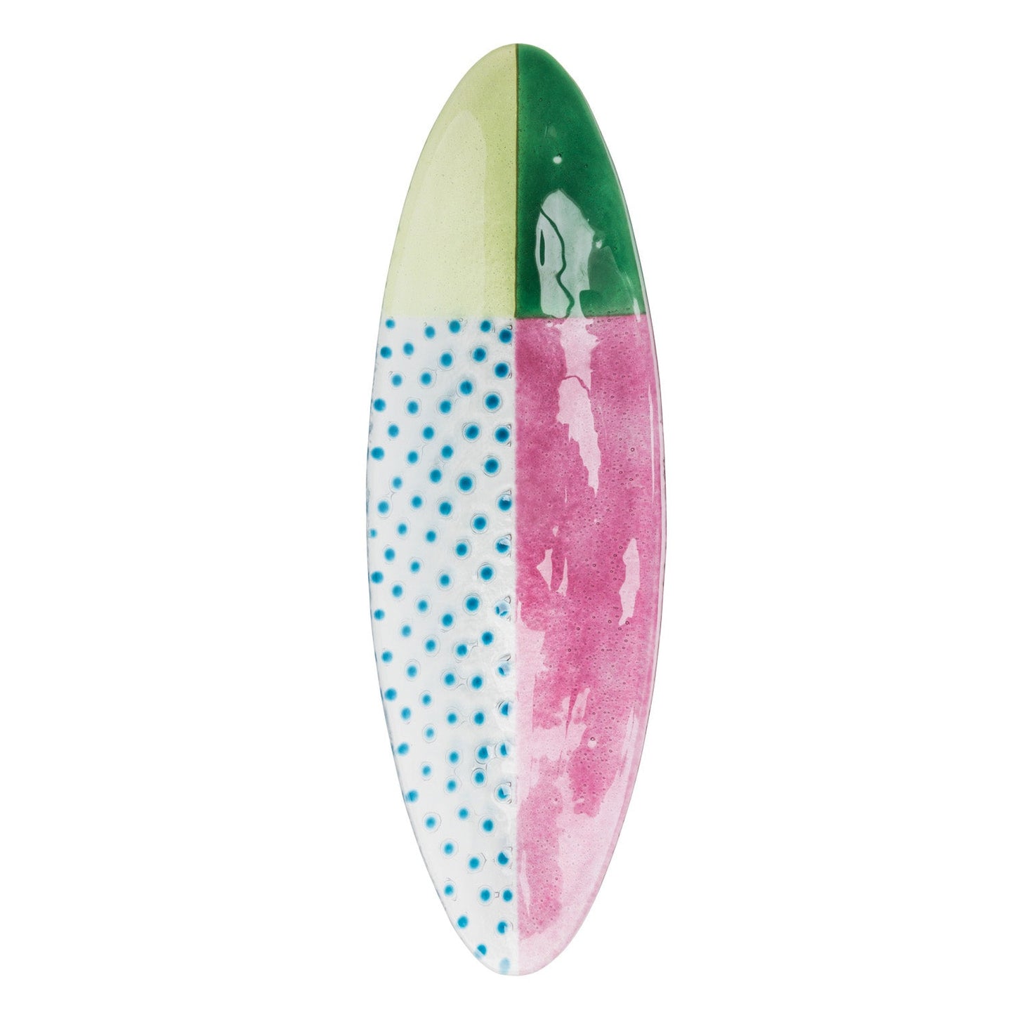 Glass Serving Bowl L Floating Hues - Multicolor