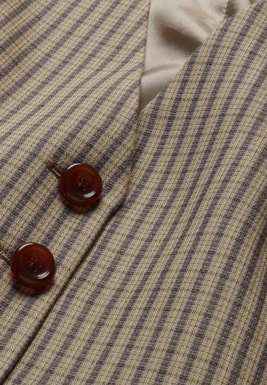 LAST ONE in XL - Sineriaa Check Vest - Sand Stone