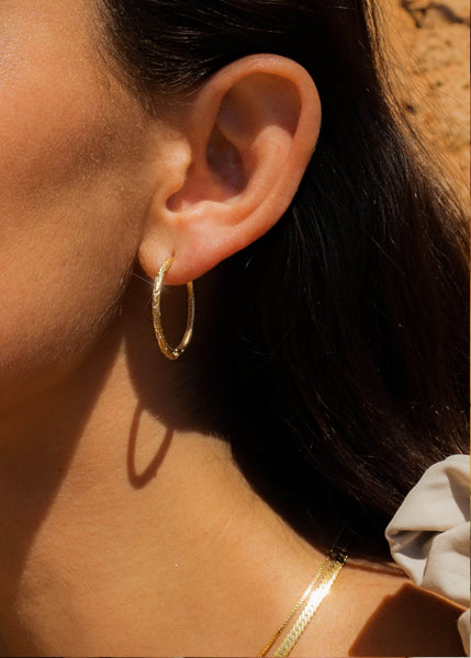 Gaia Hoops - Gold