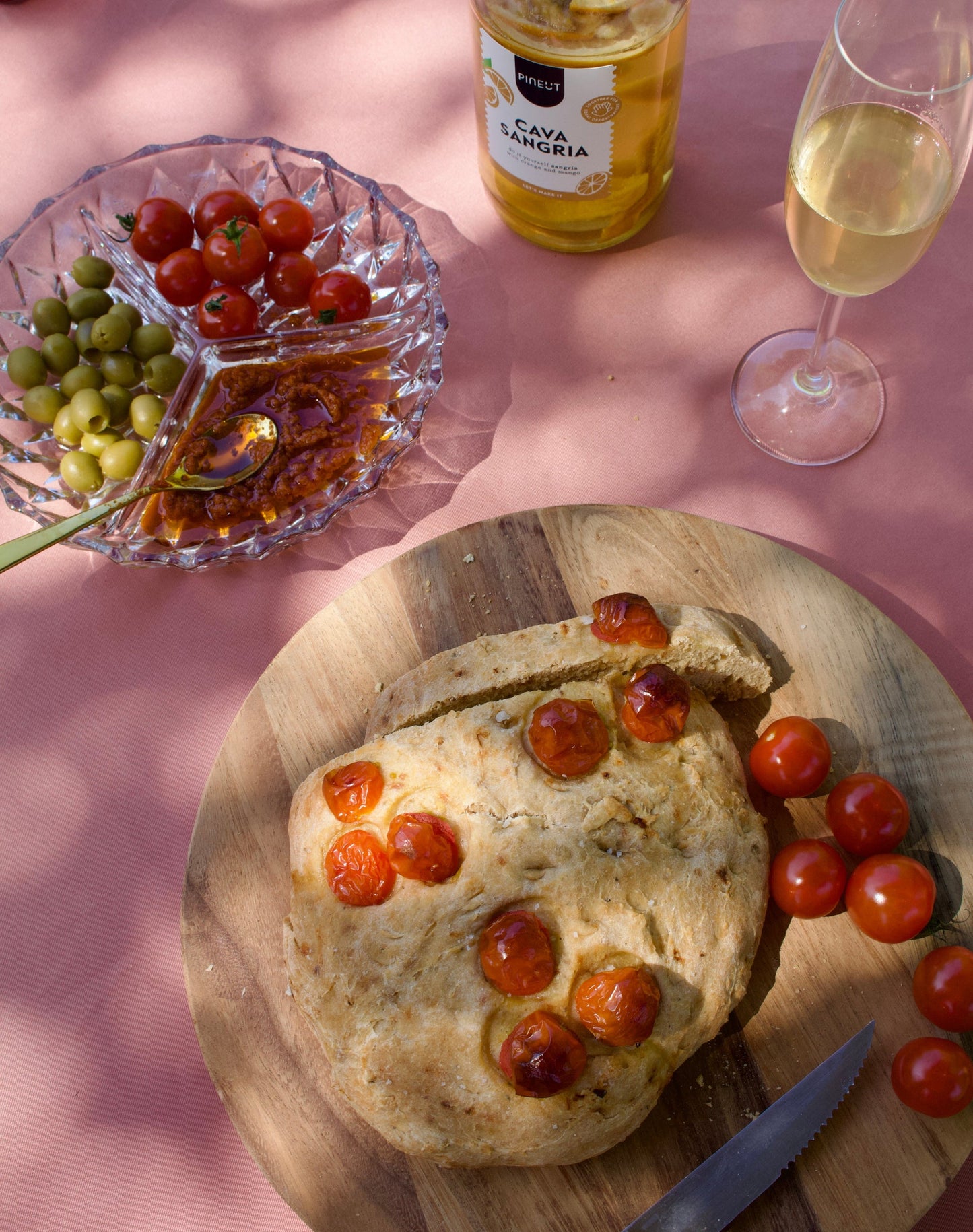 Focaccia - Tomato Bruschetta