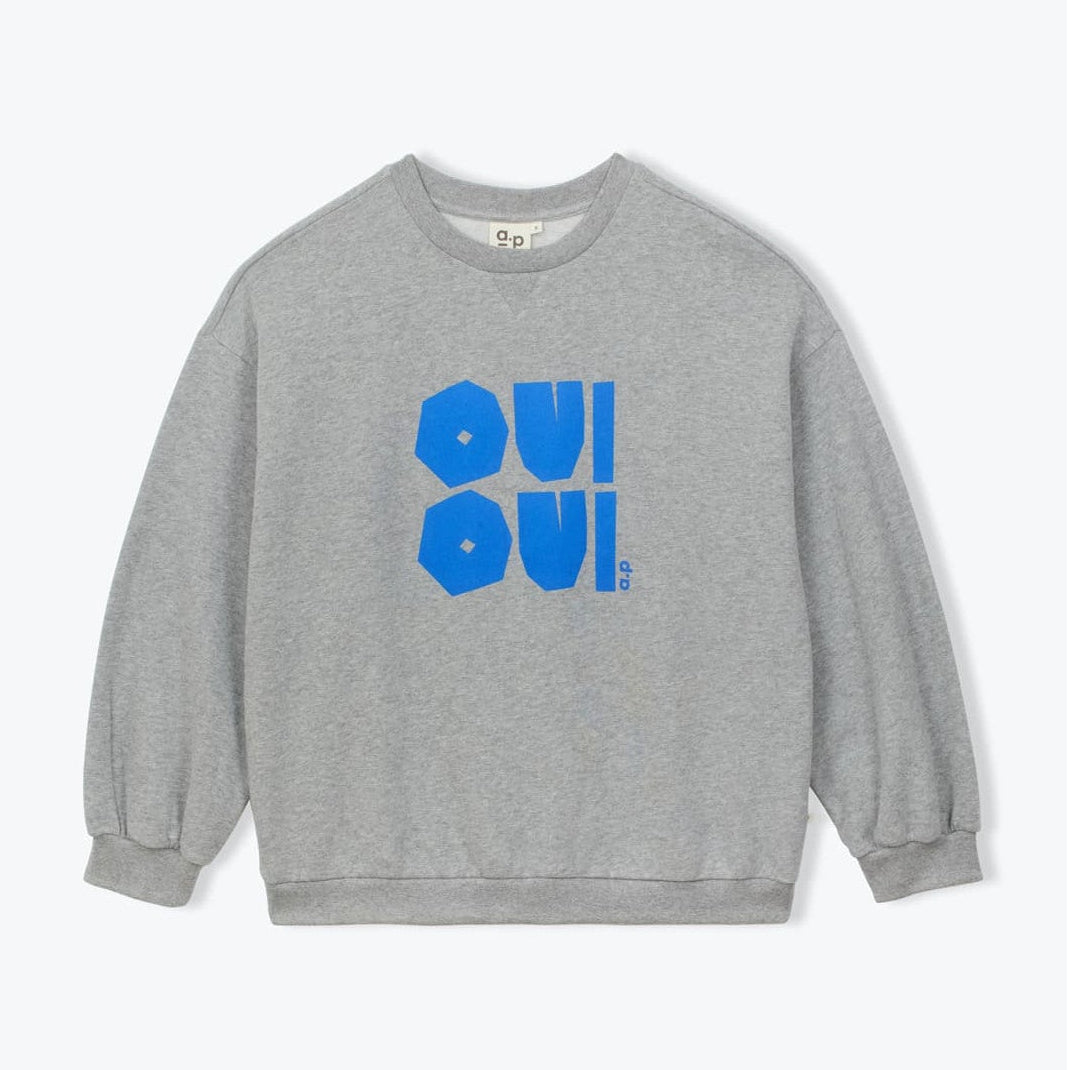 Sweatshirt Oui Oui - Grey Melange