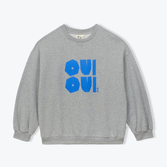 Sweatshirt Oui Oui - Grey Melange