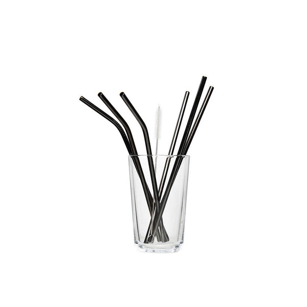 Tranquillo Reusable Metal Straws - Black