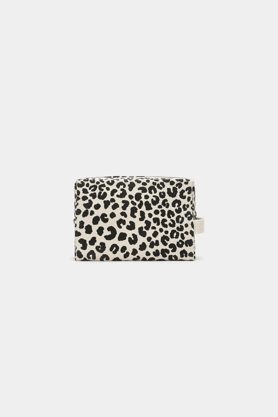 Leon Toiletry Bag - Leopard Ecru