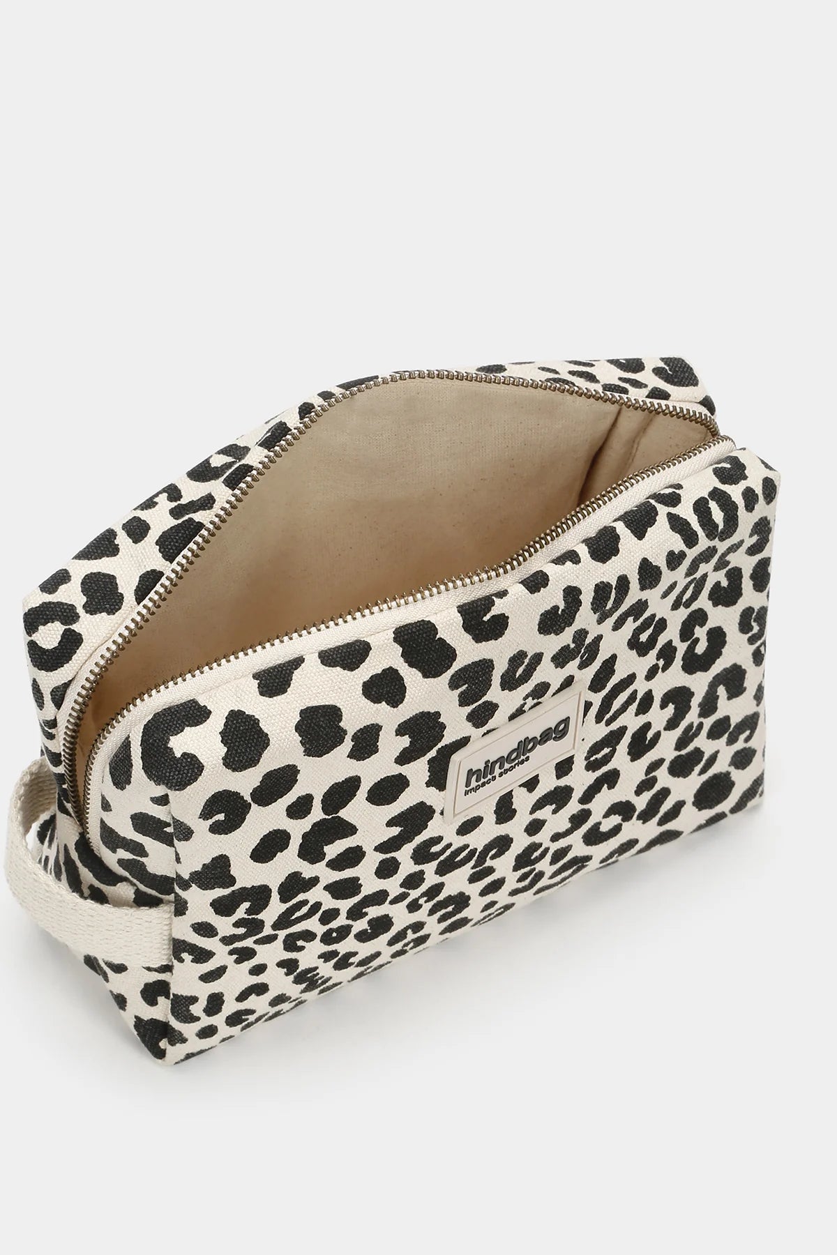 Leon Toiletry Bag - Leopard Ecru