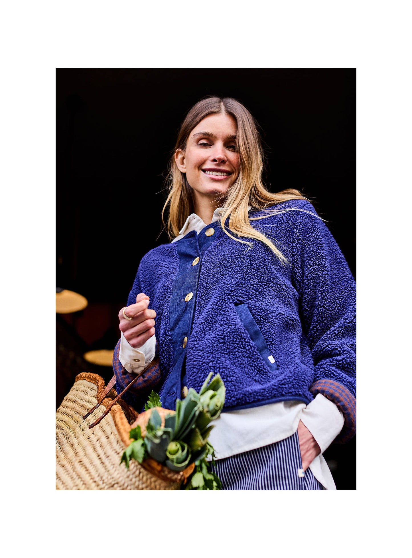 Reversible Sherpa Jacket - Navy