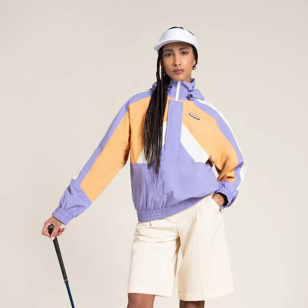 Abbesses Oversized Anorak Tricolor - Parme