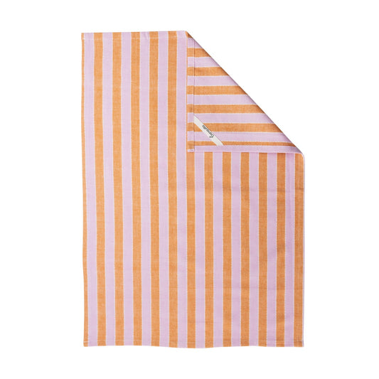 Tea Towel Vivid Lines - Orange