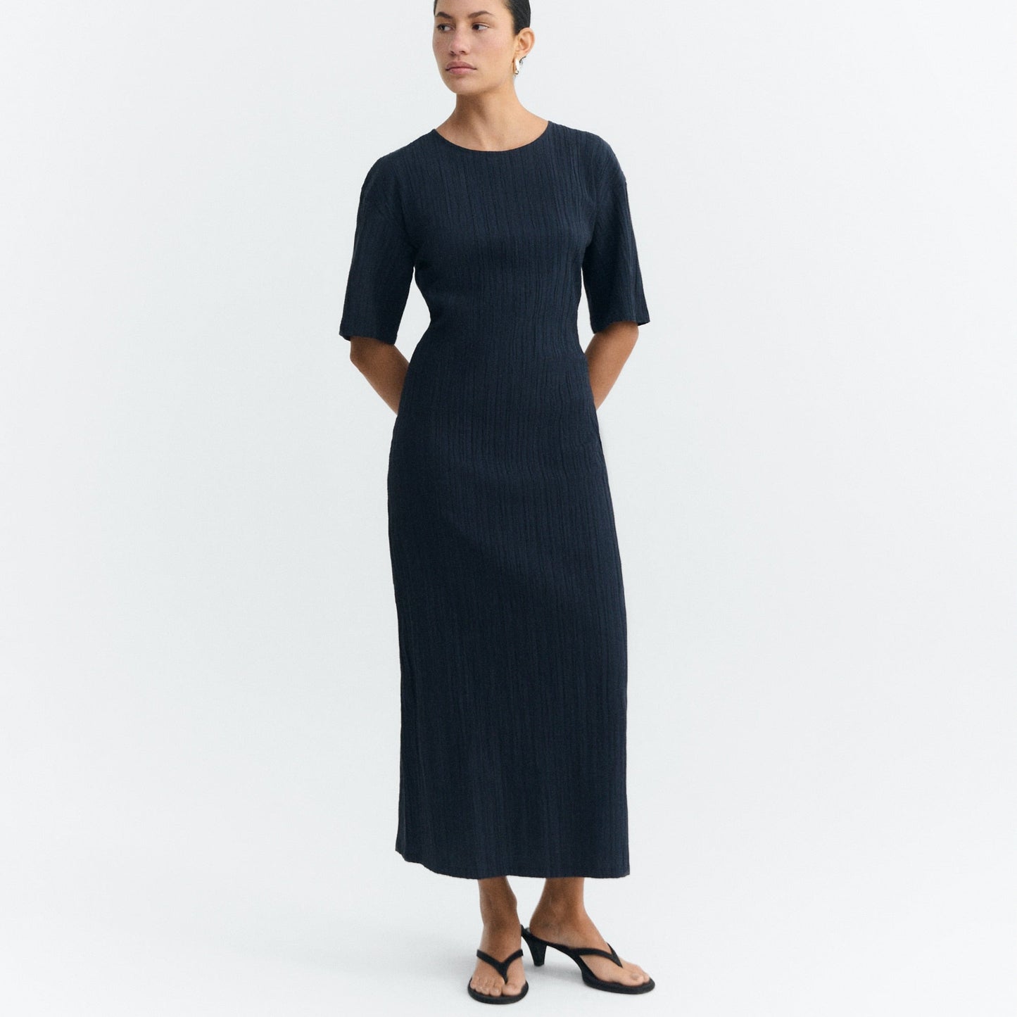 Kina Long Dress - Darkest Navy