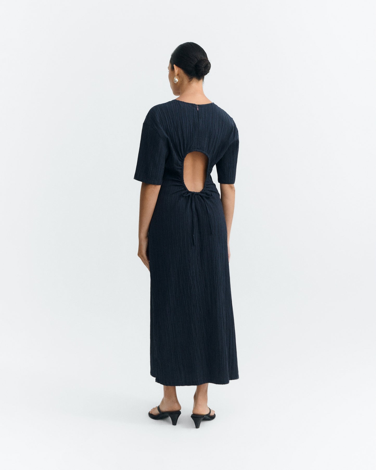 Kina Long Dress - Darkest Navy