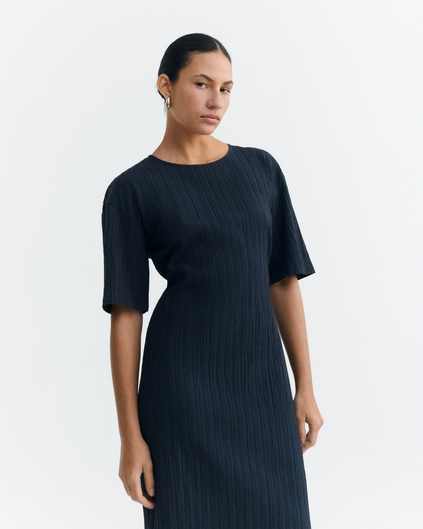 Kina Long Dress - Darkest Navy