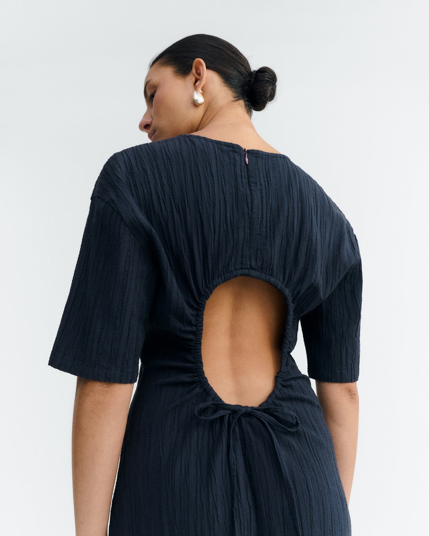 Kina Long Dress - Darkest Navy