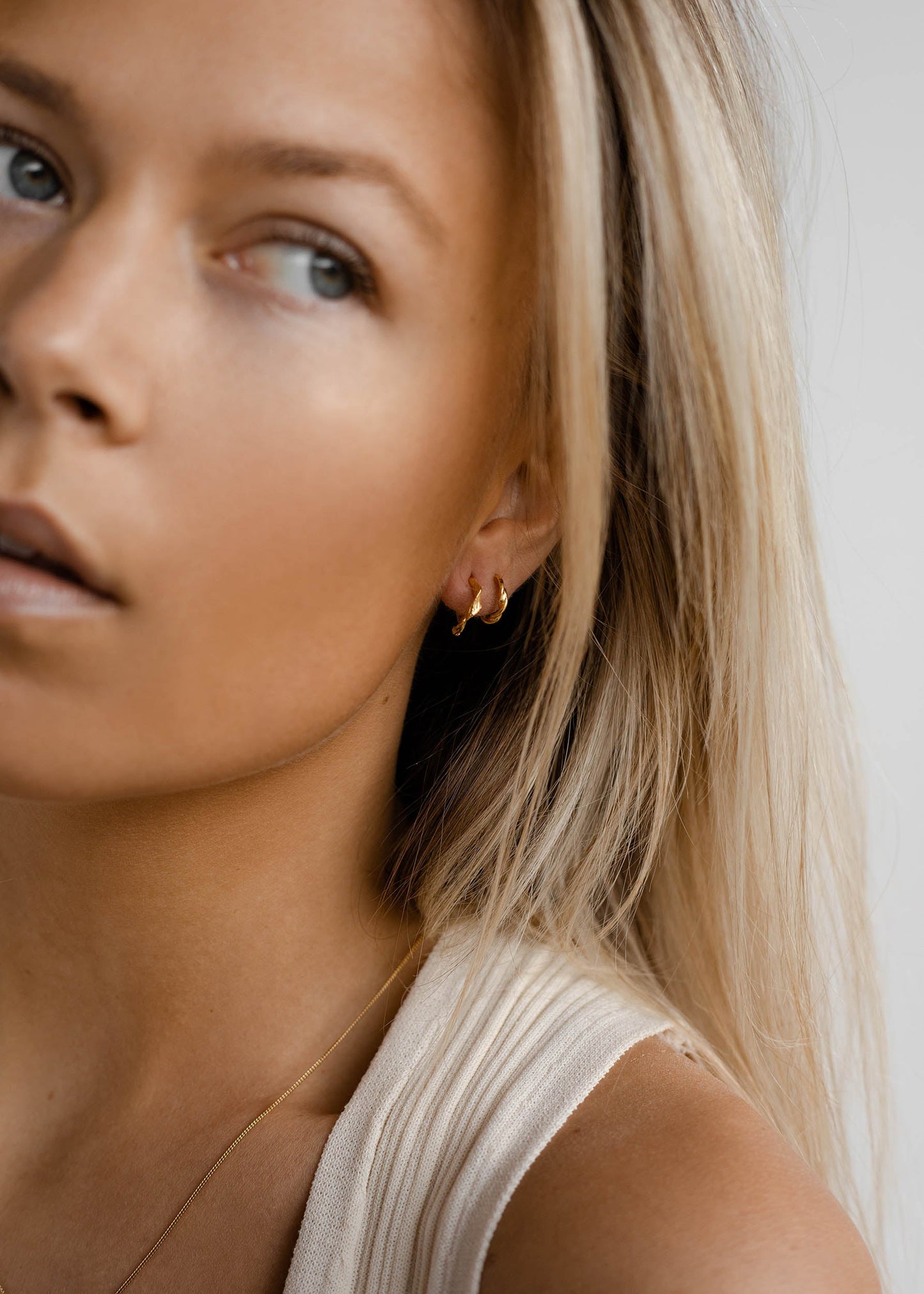 Flawed Carrie Hoops - Gold