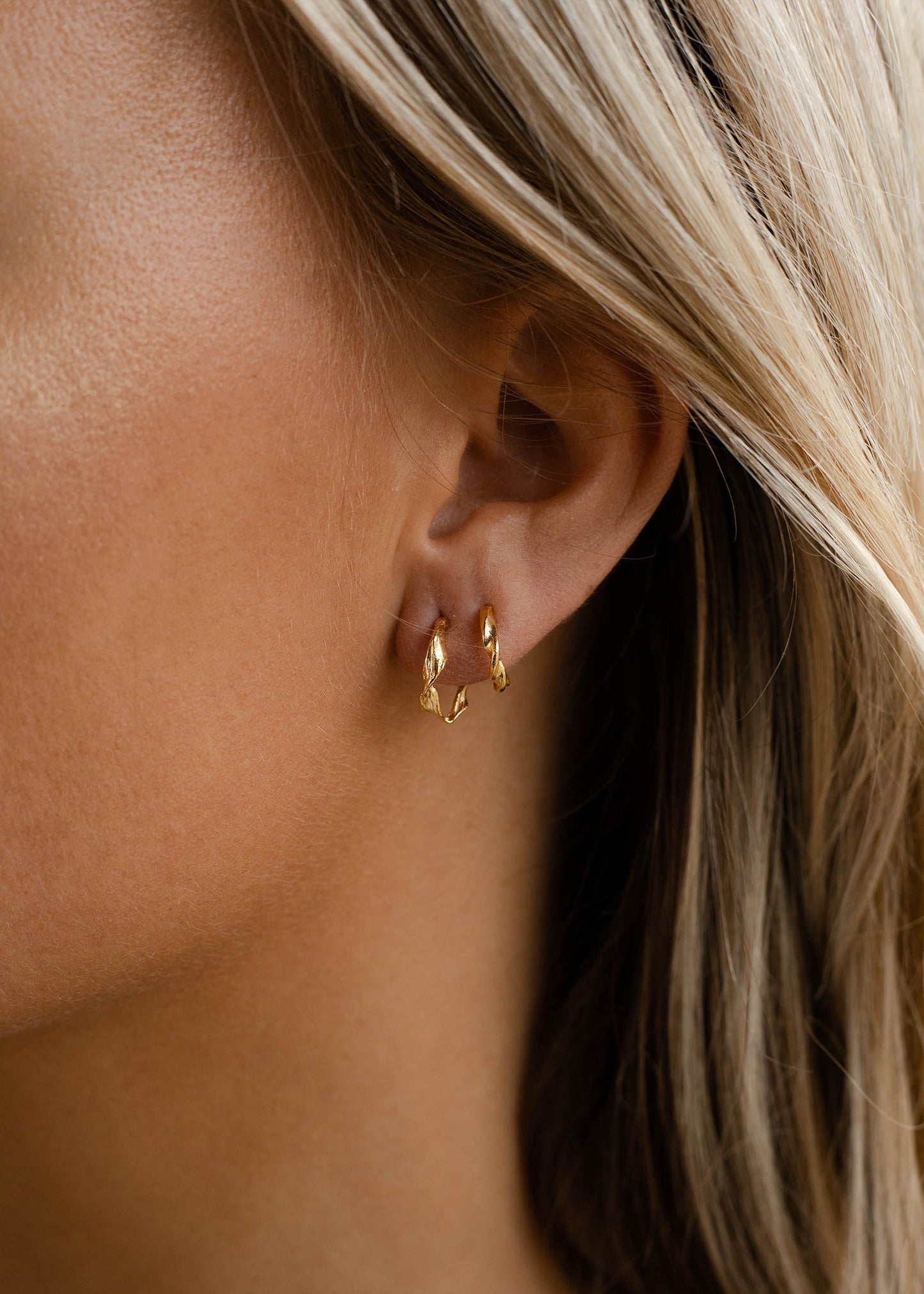 Flawed Carrie Hoops - Gold