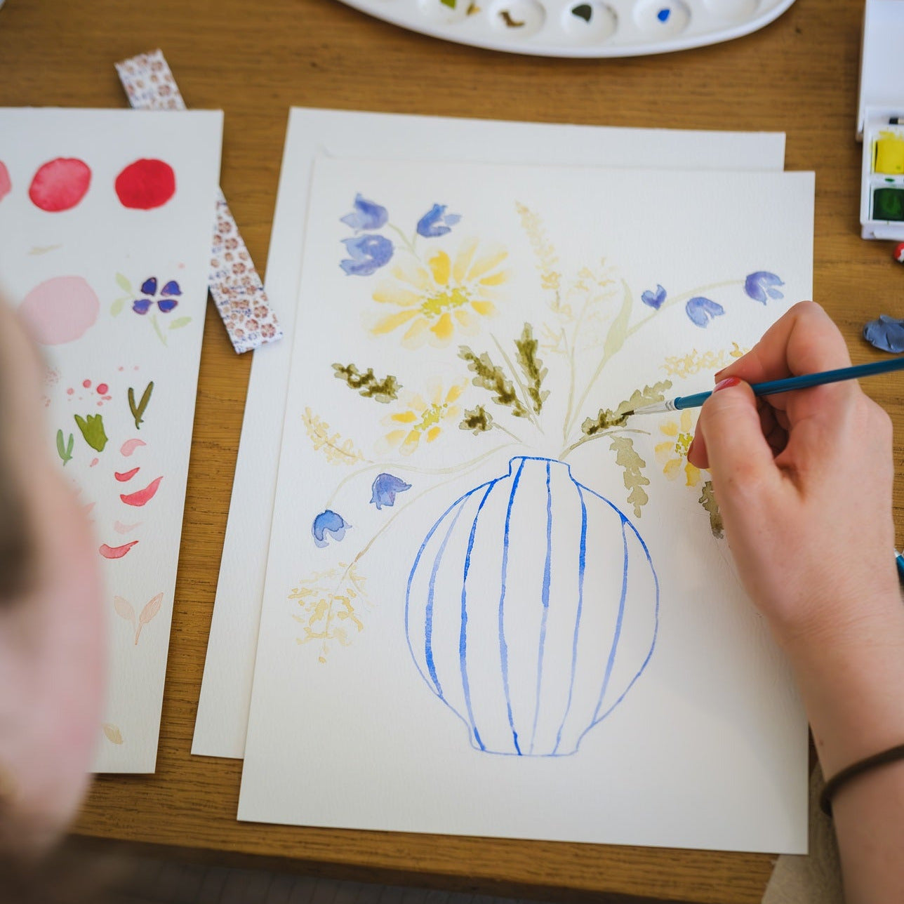 Workshop Botanical Watercolor Painting - By Wild & Bloem