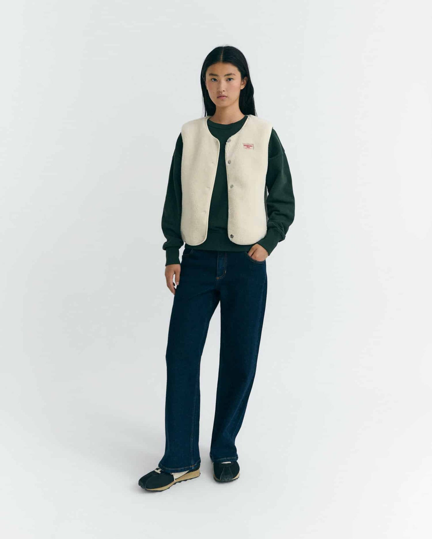 LAST ONE in L - Jay Vest - Ivory