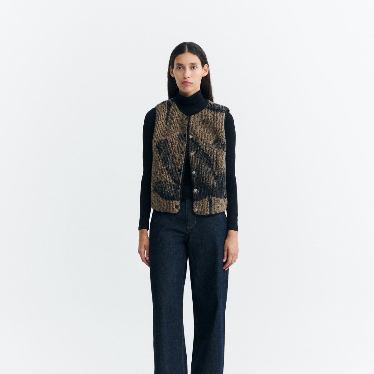 Jay Teddy Vest - Lotus Brown