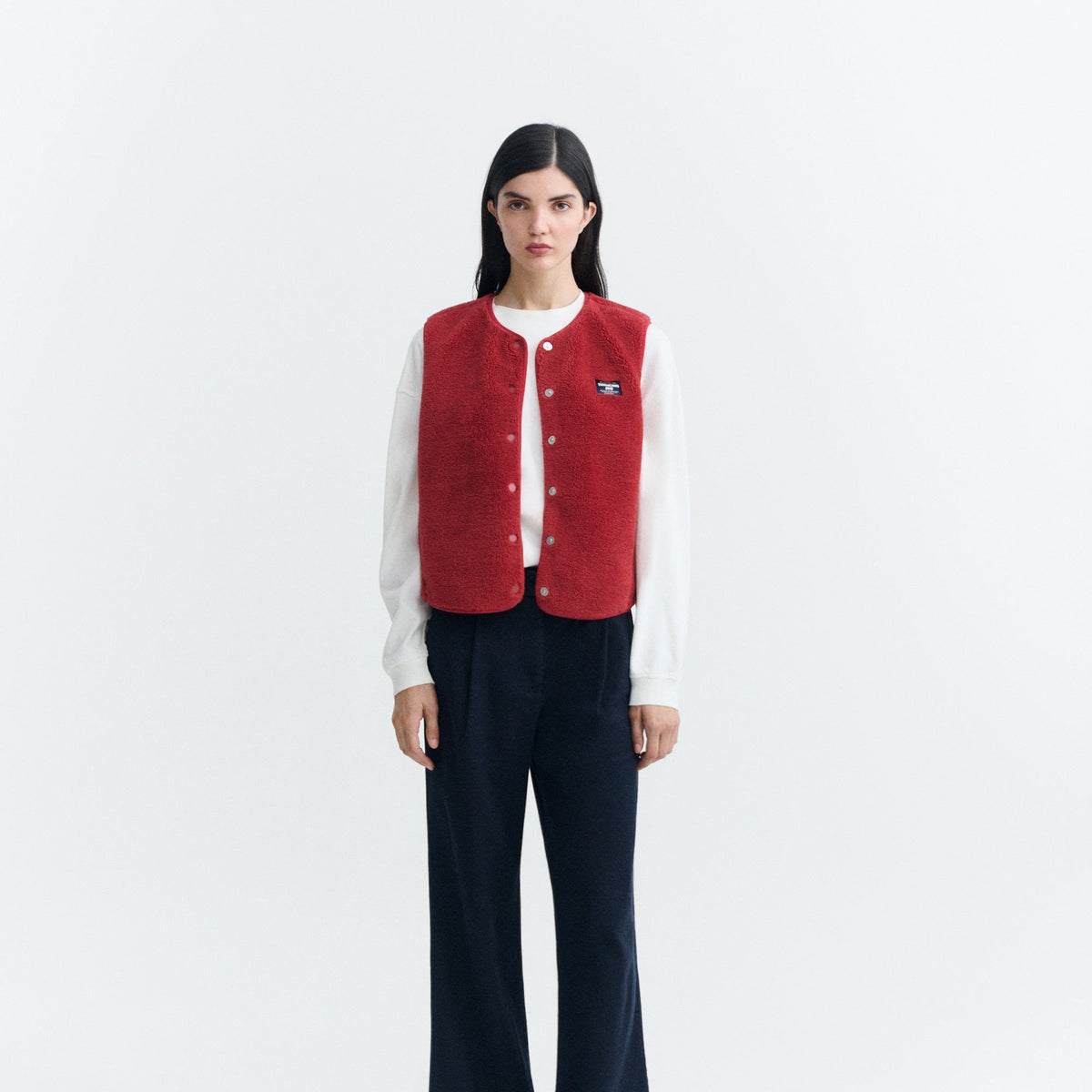 Jay Vest - Pale Red