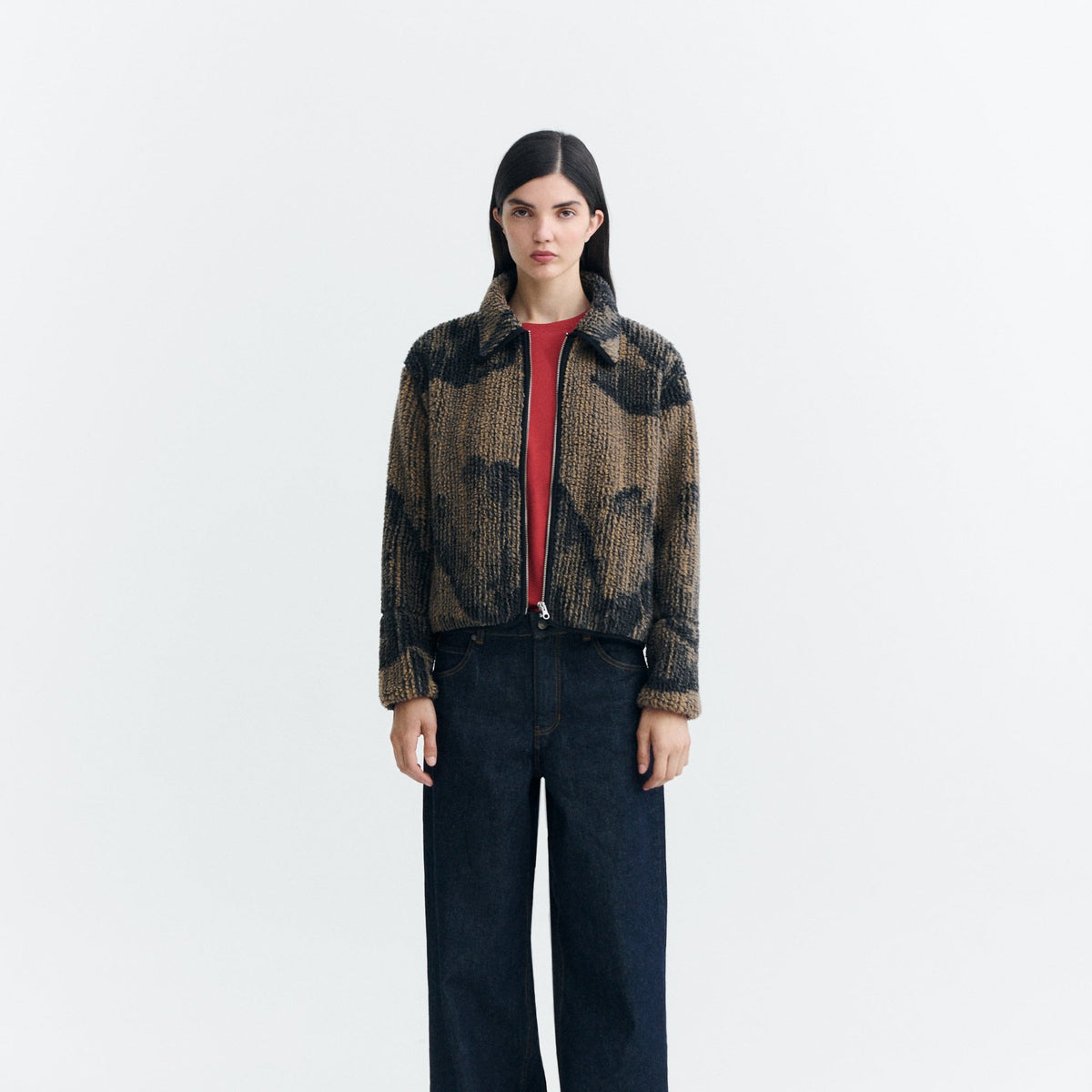 Kendra Teddy Jacket - Lotus Brown