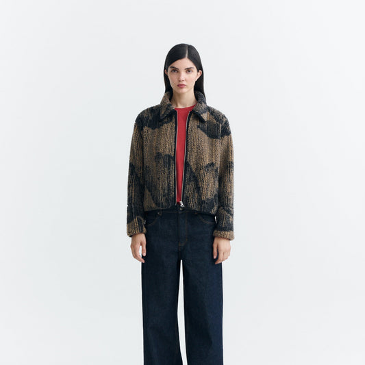 Kendra Teddy Jacket - Lotus Brown