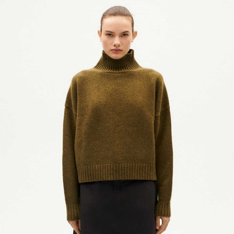 LAST ONE in XS - Idra Knitted Sweater - Caper Melange